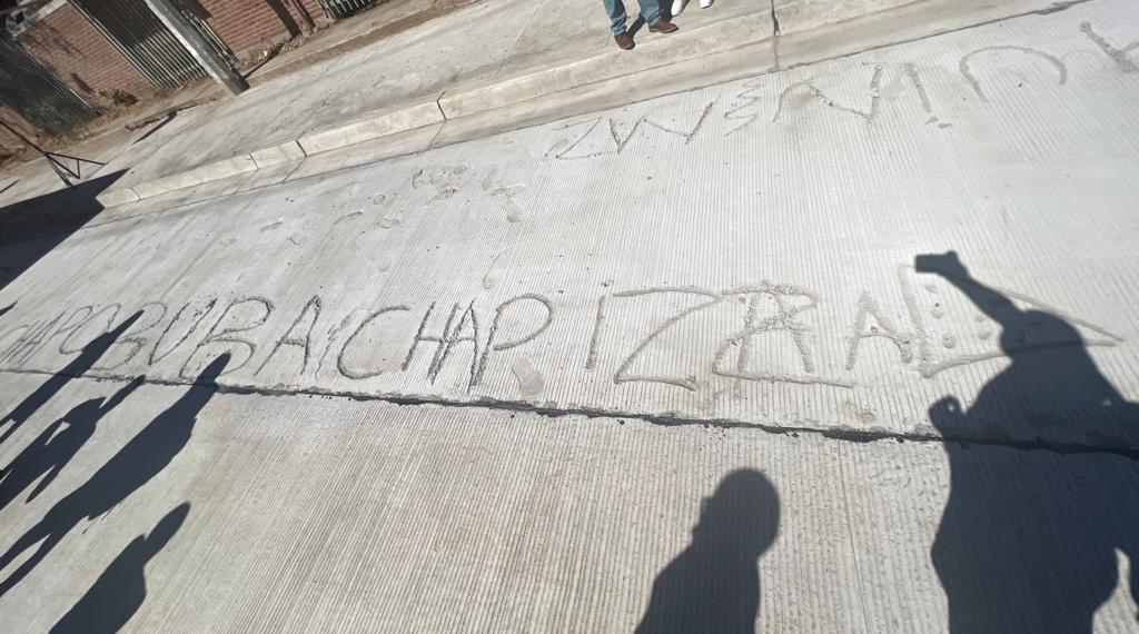 Lamenta Rocha pintas alusivas a Joaquín ‘El Chapo’ Guzmán en calles recién inaugurada