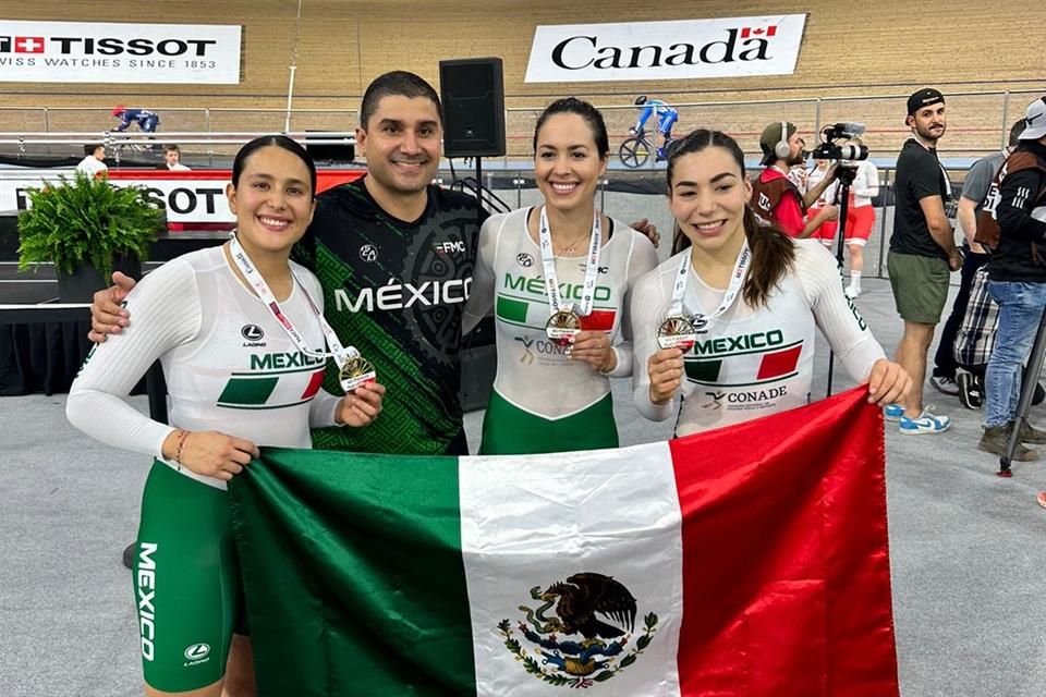 Ciclista sinaloense Daniela Gaxiola gana oro por equipos en Copa de Naciones en Canadá