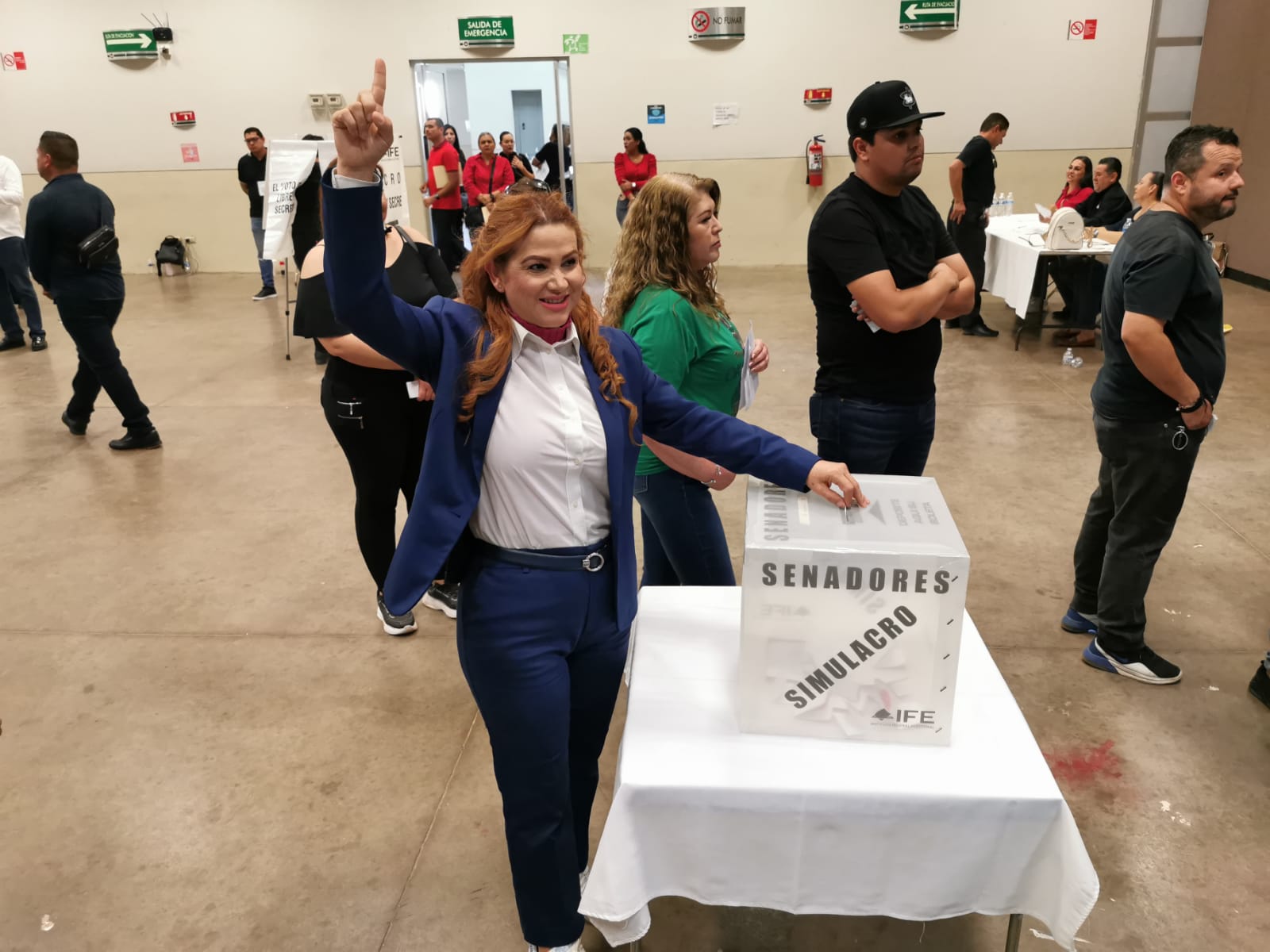Elecciones STASE | Hay confianza y en una sola casilla nos vamos a recuperar: María Elena Armenta, planilla azul