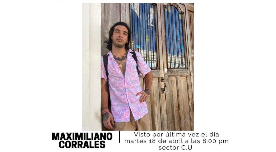 Hallan sin vida a Max Corrales, el joven de Cosalá que desapareció el martes en Culiacán