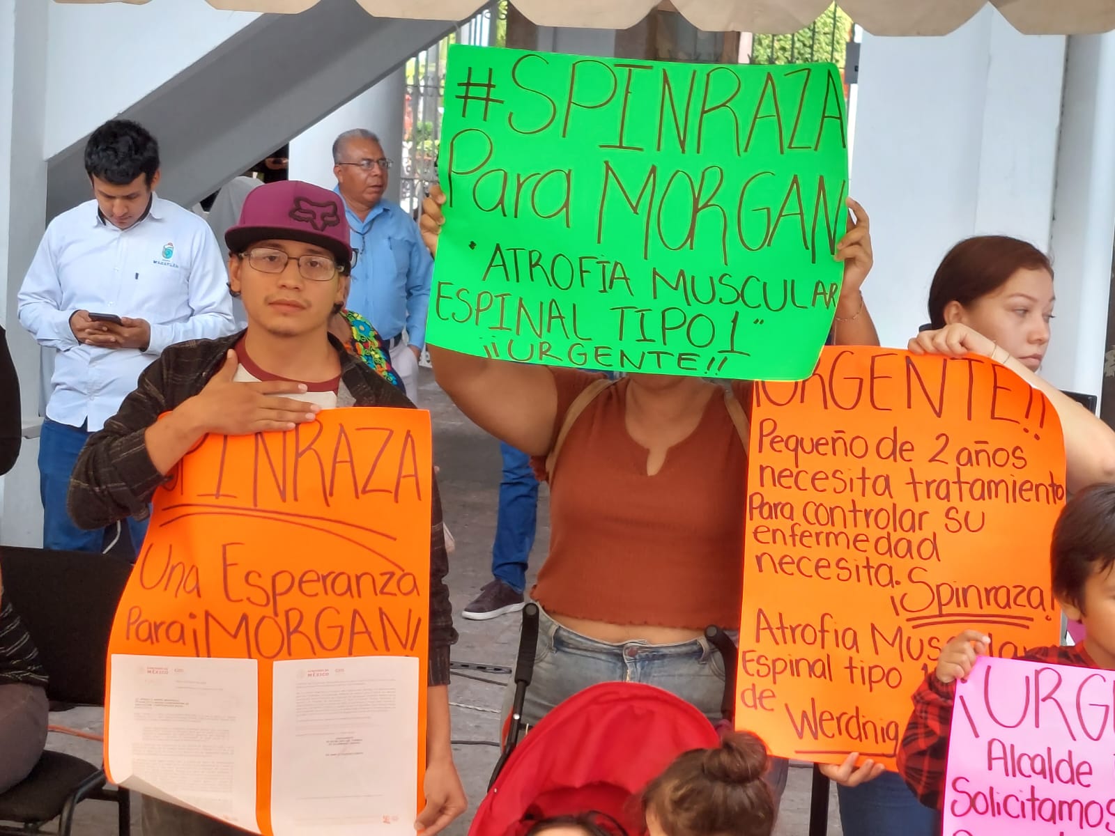 Morgan de 2 años de edad sufre atrofia muscular tipo 1; sus padres piden apoyo para medicinas