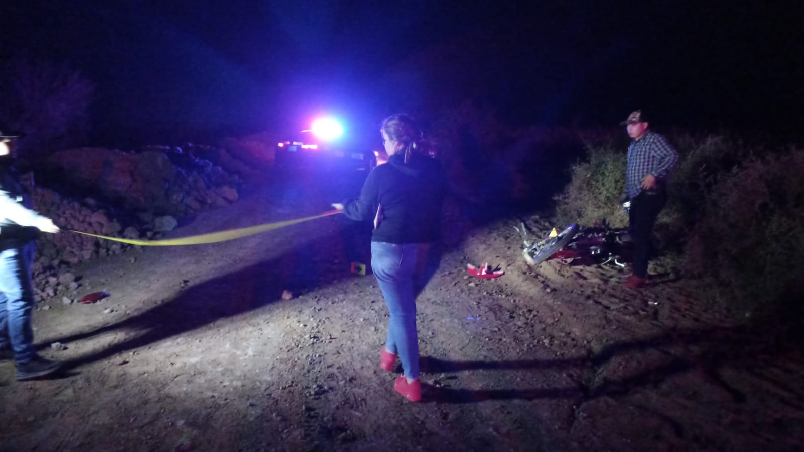Motociclista encontró la muerte, tras derrapar en un camino de terracería en Ahome