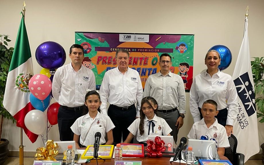 Exigen niñas y niños sinaloenses respeto a sus derechos humanos; llevan premiación del Presidente o Presidenta Infantil 2023