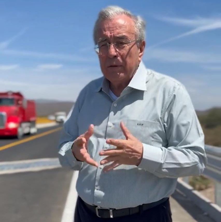 AMLO no alcanzó a inaugurar puente El Quelite, pero ‘ya está abierto, es lo importante’, afirma Rocha Moya