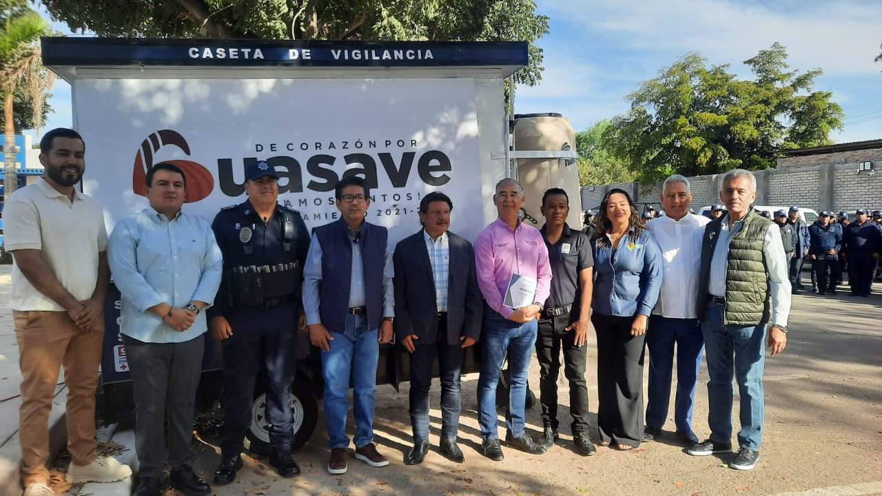 Seguridad Ciudadana de Guasave recibe caseta de vigilancia