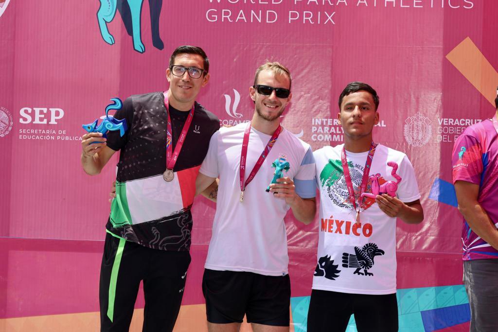 El sinaloense Benjamín González gana plata en Grand Prix de paratletismo