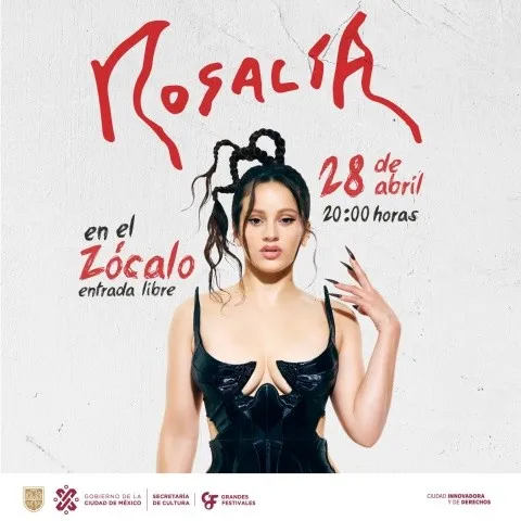 ¡Rosalía llega al Zócalo! Confirman concierto gratis de la “Motomami” en CDMX