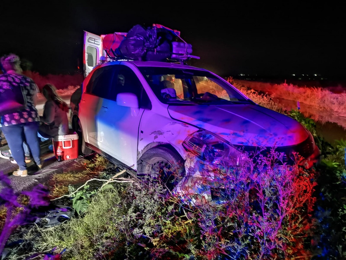 Accidente deja seis lesionados en el entronque Ohuira y Flores Magón, en Ahome