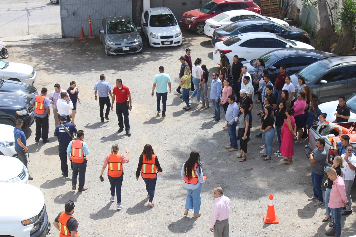 Mazatlán y el sur del estado se unen al simulacro nacional contra sismos