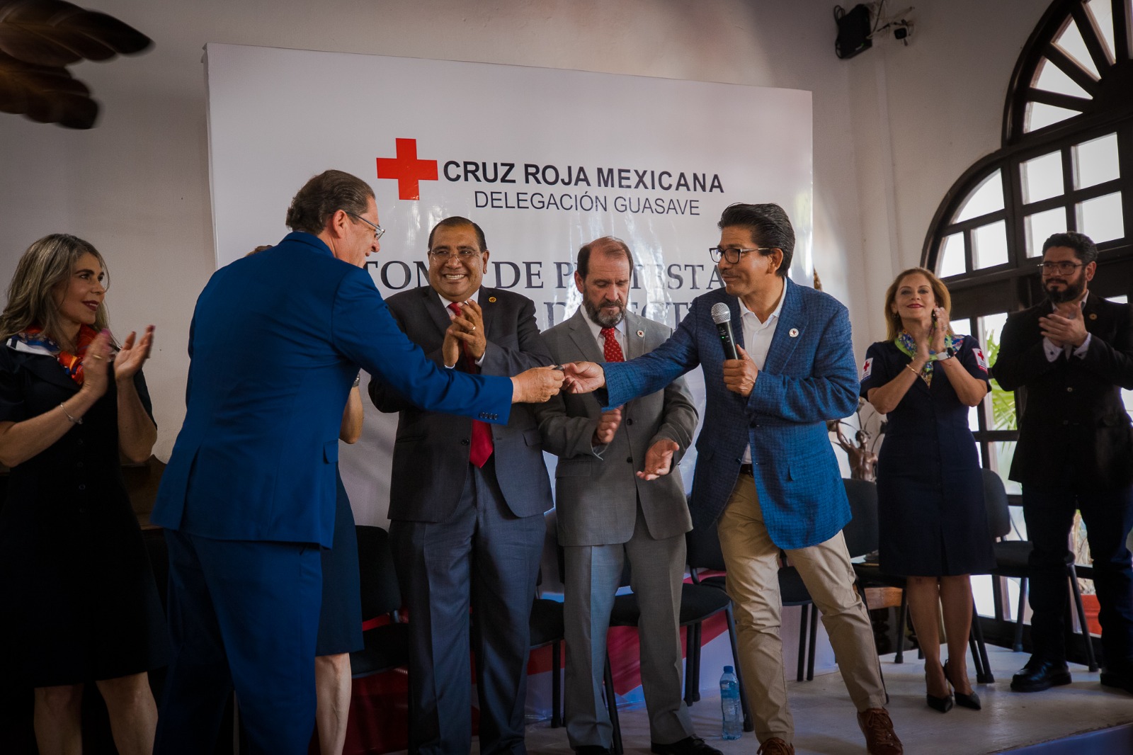 Asume Eucario Ortiz la dirigencia del Patronato de Cruz Roja Guasave; dará continuidad a plan de trabajo de Othón Cruz