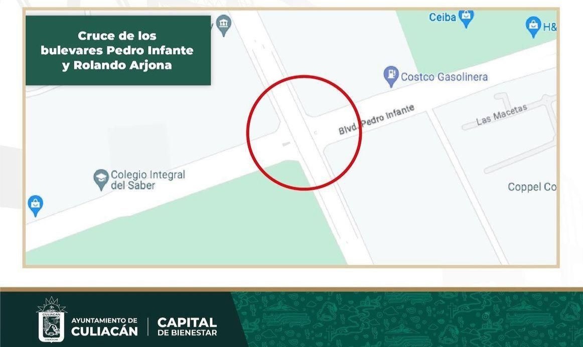 ¡Precaución! Este martes permanecerá cerrado un carril de los bulevares Pedro Infante y Rolando Arjona
