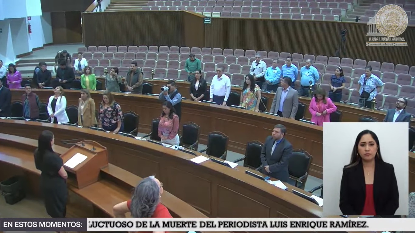 Congreso guarda un minuto de silencio por aniversario luctuoso de Luis Enrique Ramírez