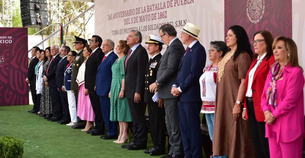 Día de la Batalla de Puebla: Ken Salazar y ‘corcholatas’, acuden a desfile del 5 de mayo, encabezado por AMLO
