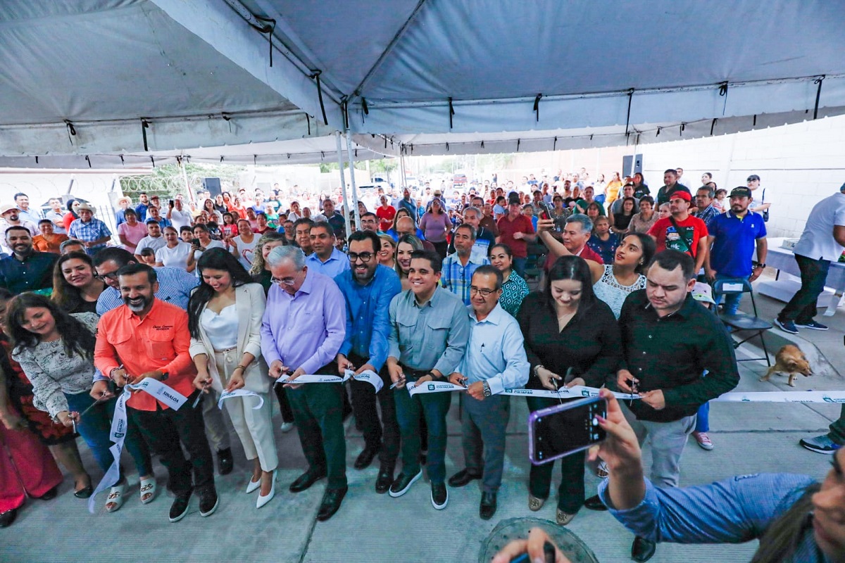 Traemos más de 60 acciones de pavimentación, esta que inauguramos en Nuevo Bachigualato es una de ellas: Gámez Mendívil&nbsp;