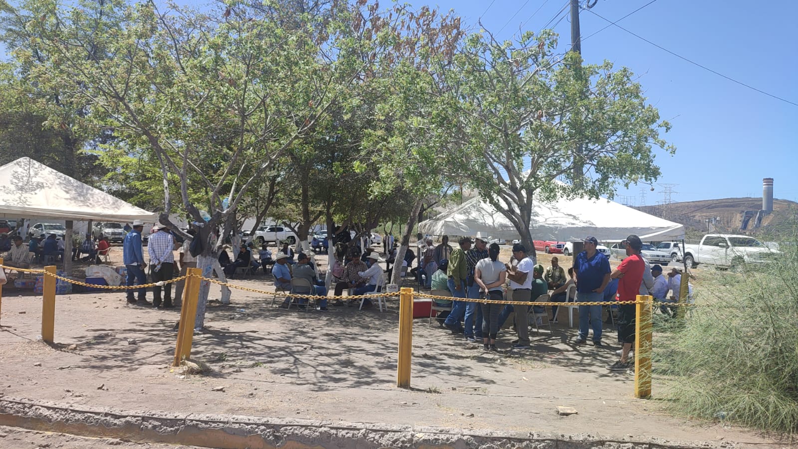 Impera calma en toma de Pemex en Topolobampo; productores agrícolas están firmes en su lucha