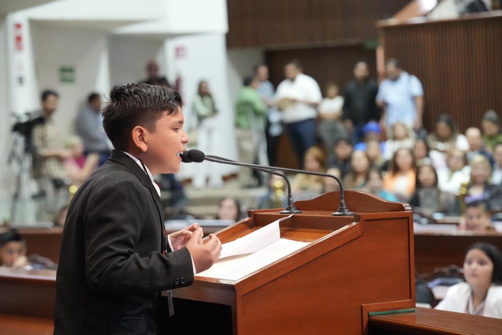 Realiza el Congreso del Estado el Parlamento Infantil 2023; niñas y niños demandan sus derechos