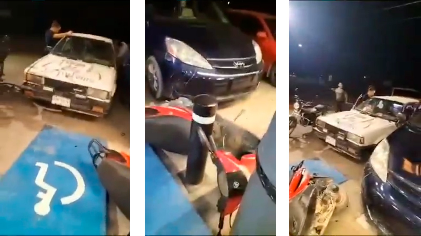 (VIDEO) Con un bat, mujer destroza vehículo en El Fuerte cuando le reclamaron estacionarse en lugar de discapacitados