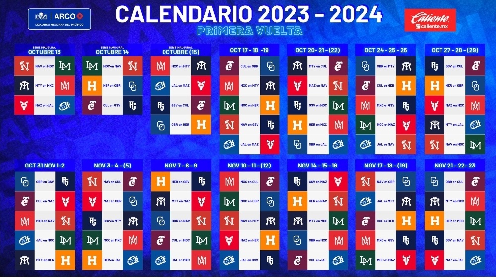 Anuncian calendario 2023 de la Liga Mexicana del Pacífico