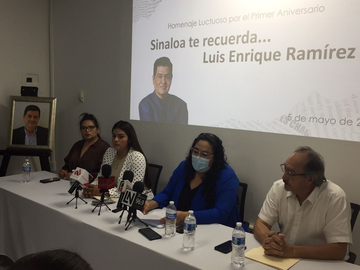 Instituto de Protección a Periodistas y familiares realizan homenaje póstumo a Luis Enrique Ramírez