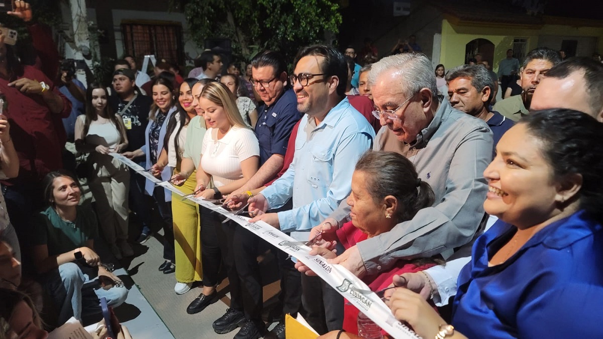 Hoy celebramos que ya les pusimos pavimento, vamos a cuidarlos de las inundaciones: Rocha Moya