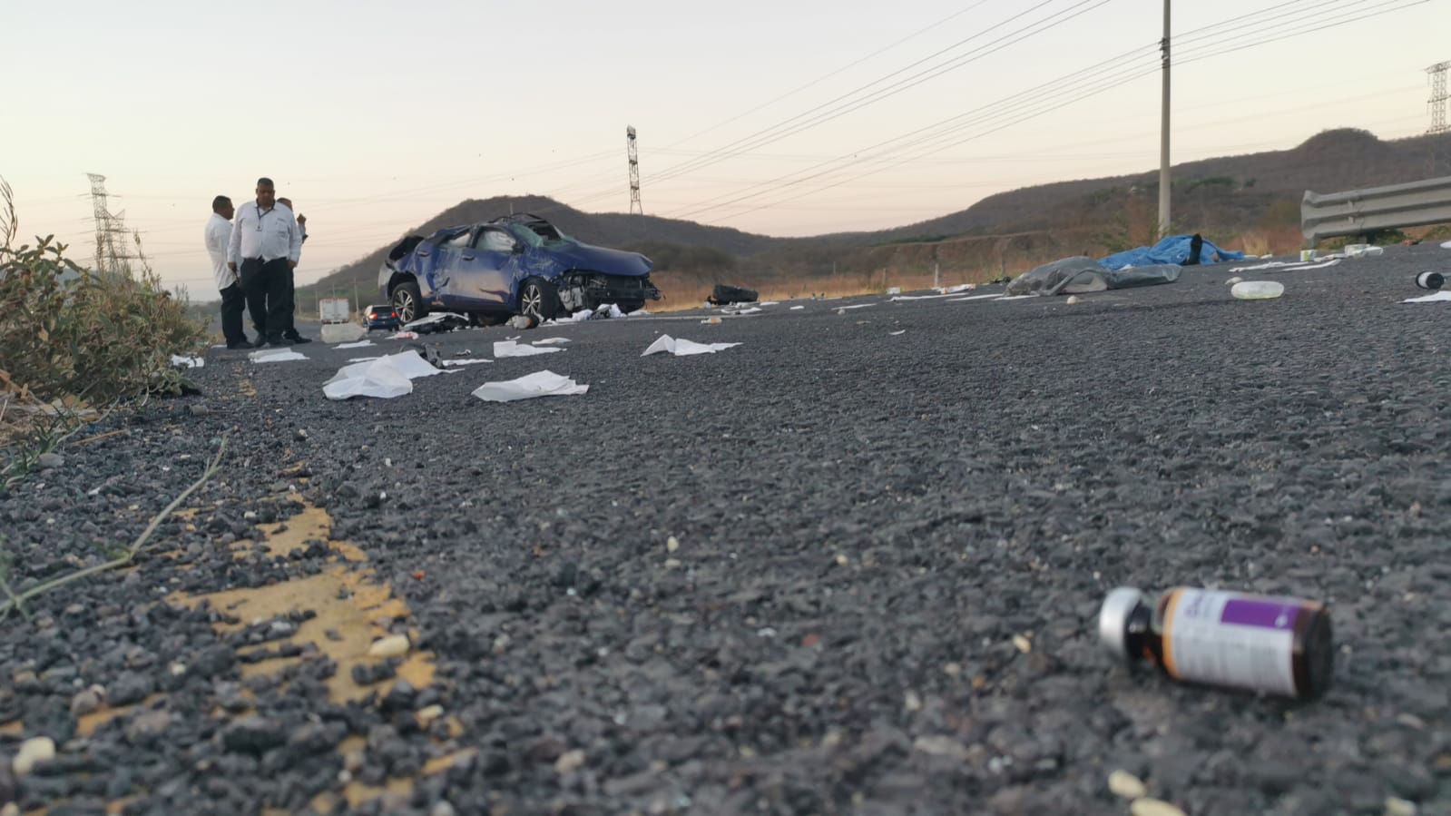 Muere probable trabajador de la Secretaría de Salud en accidente, al sur de Culiacán