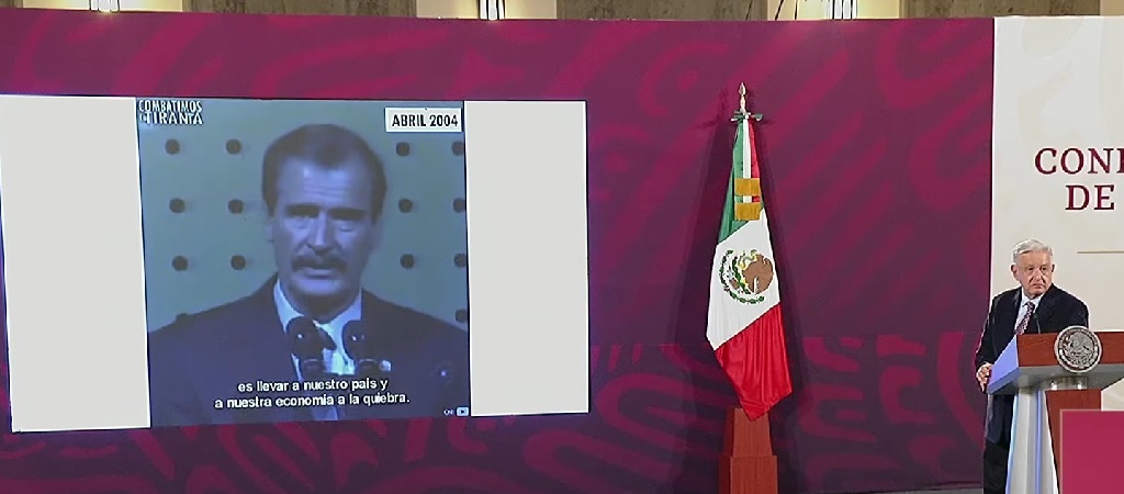 ‘Hipócrita’, critica López Obrador a Fox por presumir la creación del 70 y más; lo contradice con este video