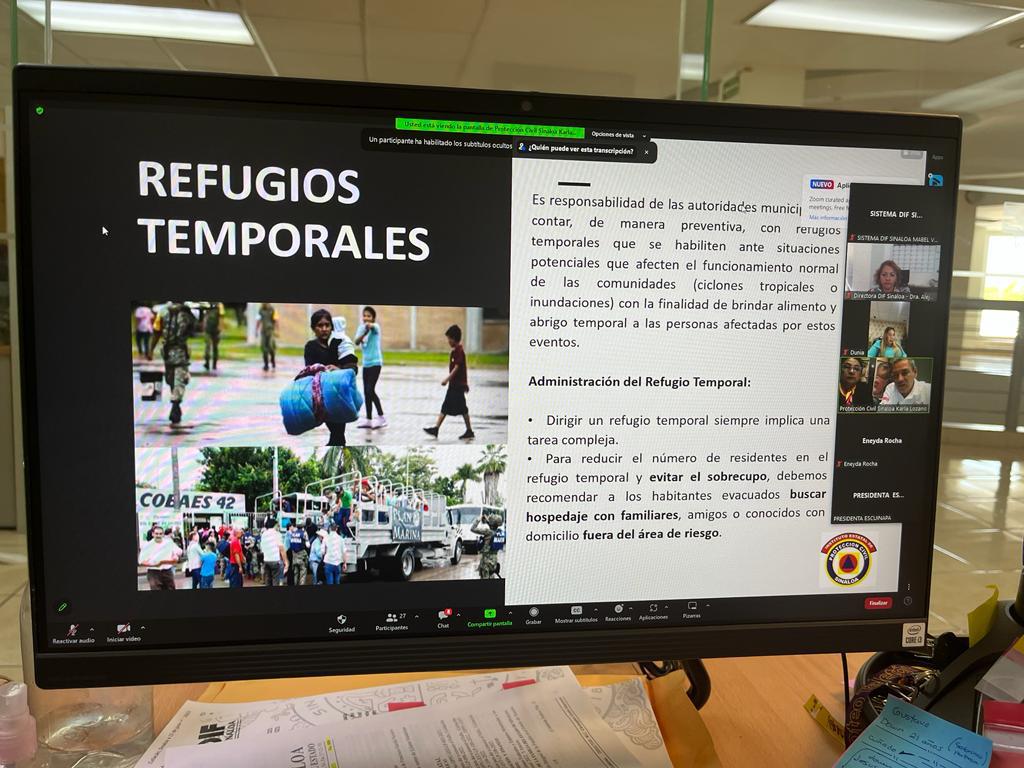 Capacitan a los sistemas DIF municipales para la administración de refugios temporales
