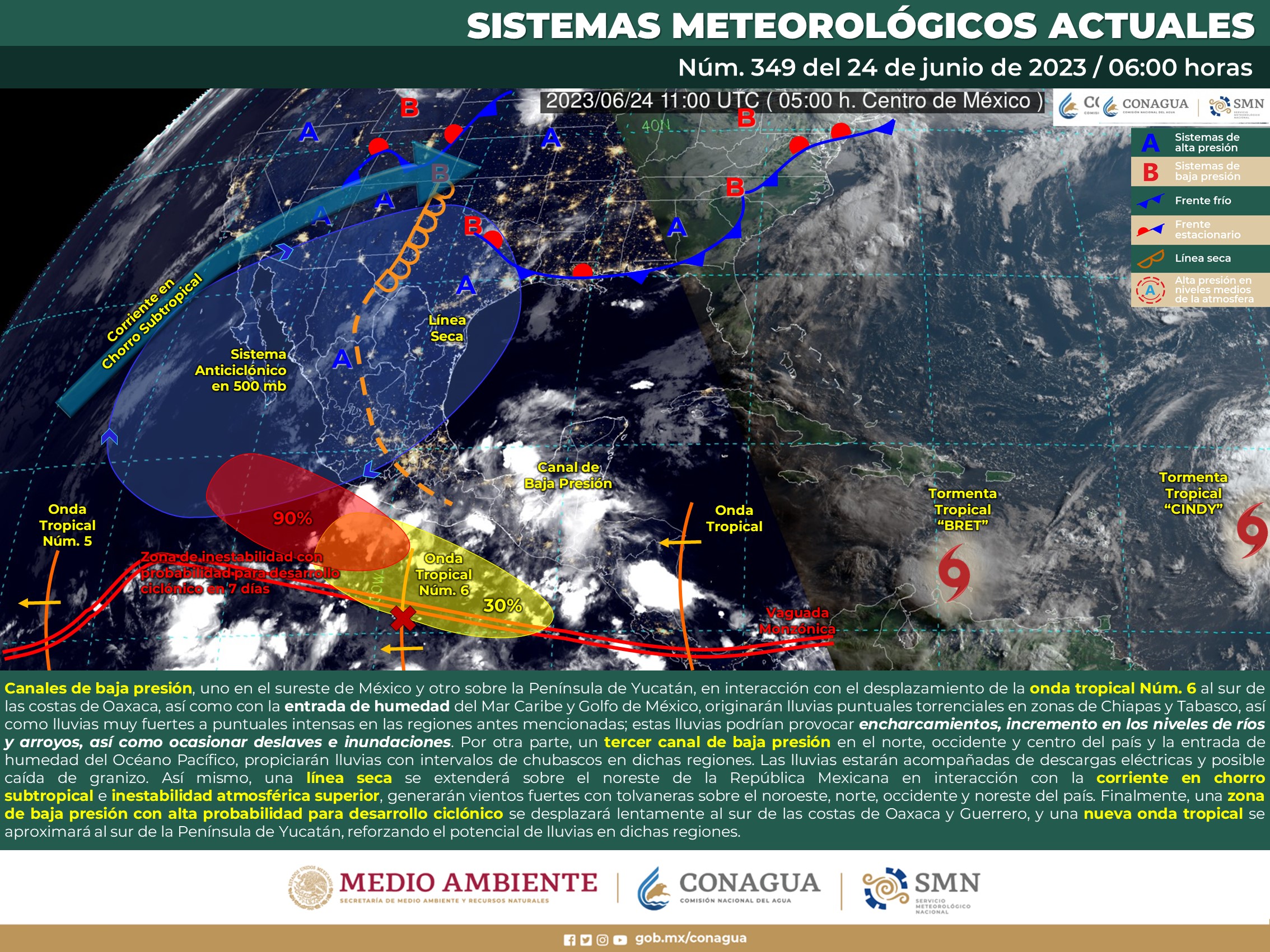 Clima: Para este día de San Juan se esperan en Sinaloa lluvias y hasta posible caída de granizo, según el SMN