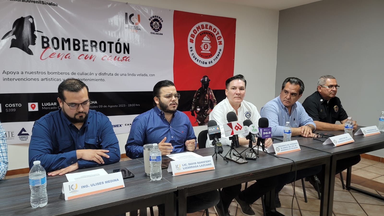 Panza llena corazón contento, Intercamaral Juvenil lanza cena con causa para apoyar a Bomberos Culiacán 