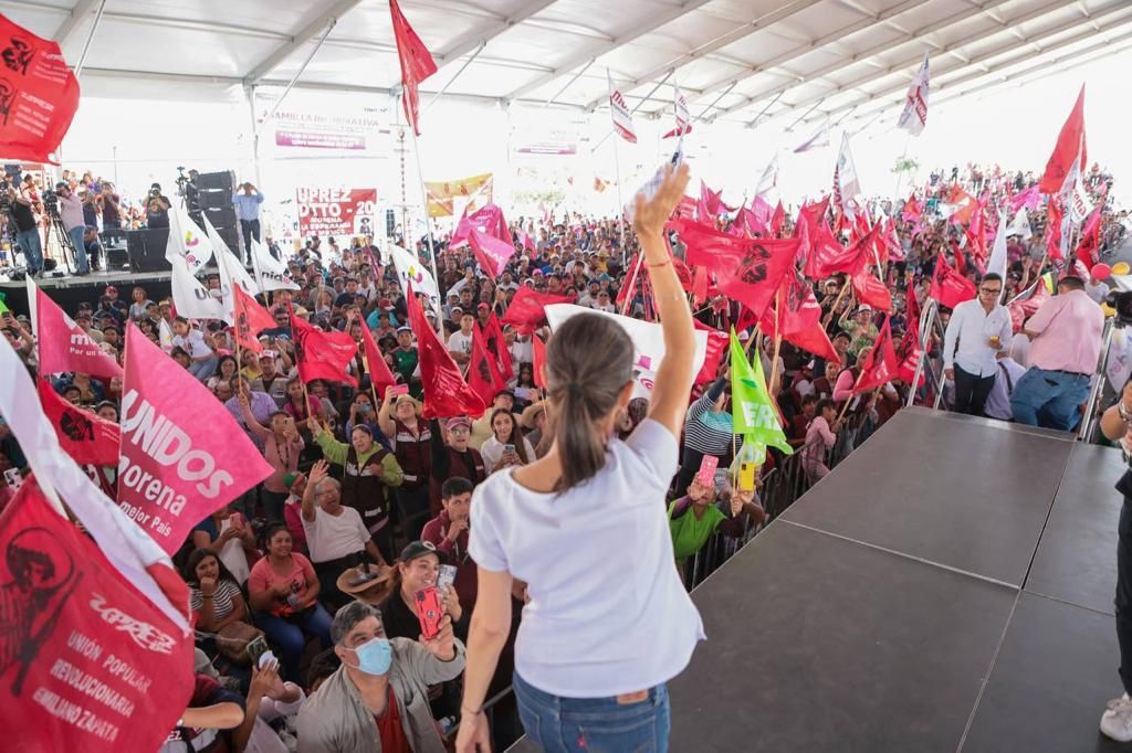 Desde Nezahualcóyotl, Claudia Sheinbaum celebra la llegada de la 4T al Estado de México