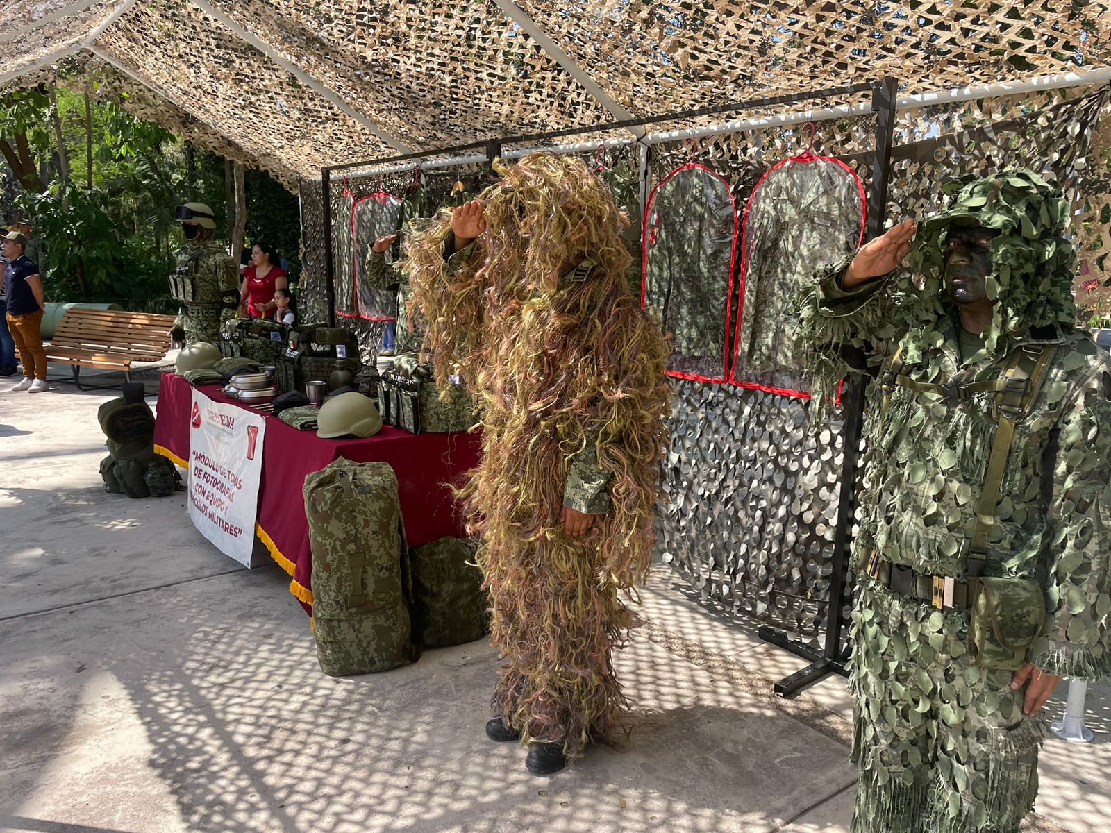 En Culiacán, Ejército Mexicano realiza exhibición militar en Jardín Botánico