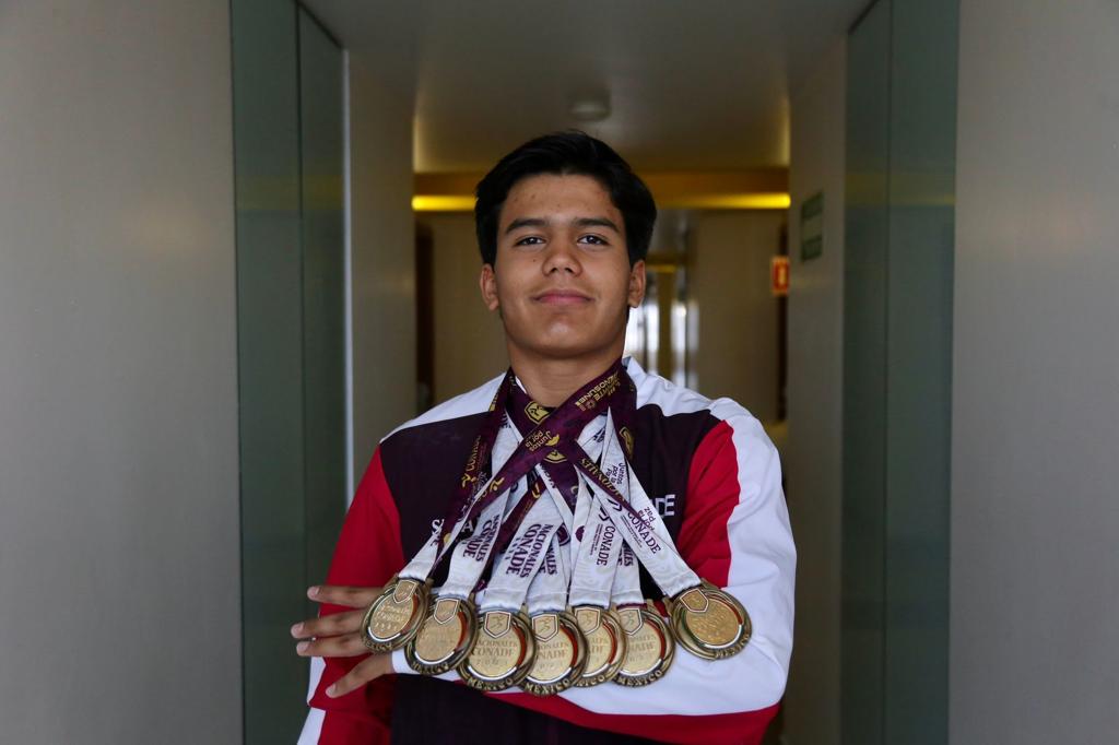El sinaloense Aarón Ibarra se lleva siete oros en gimnasia de Nacionales CONADE 2023