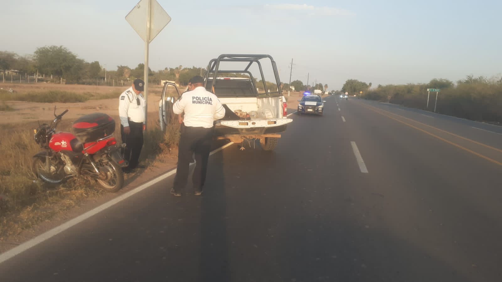 Jesús Ignacio derrapa en su motocicleta y termina en un hospital de Los Mochis
