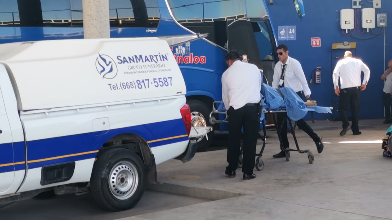 Fallece un hombre en un autobús de Los Mochis; venía de Tijuana con destino a Guasave