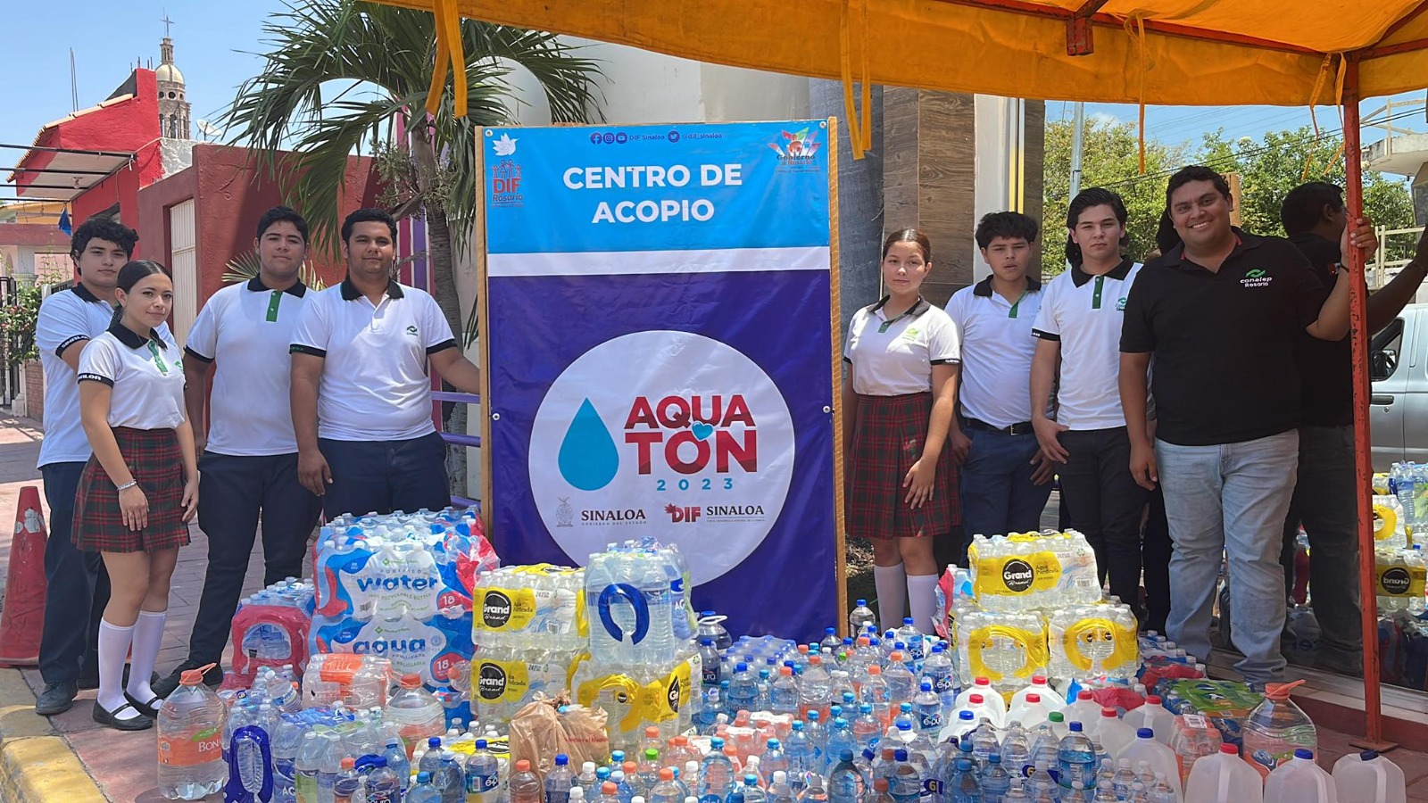 Se une El Rosario al Aquatón 2023, litro a litro por las familias