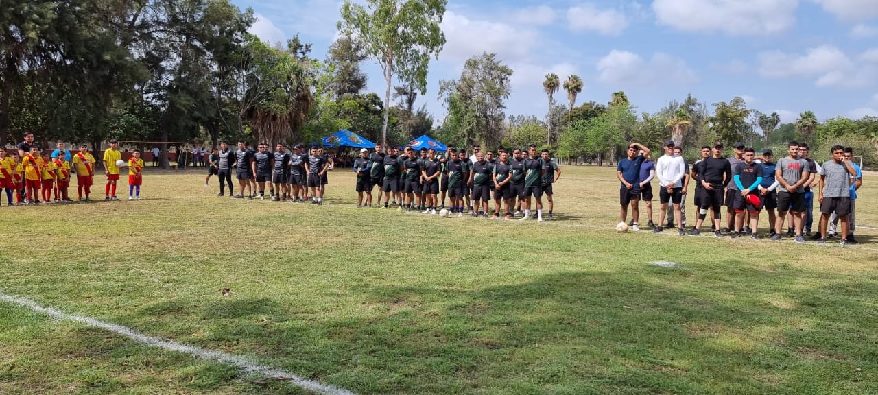 ¡Se armó la cascarita! Sedena, Guardia Nacional y tránsitos de Ahome se enfrentan en encuentro deportivo