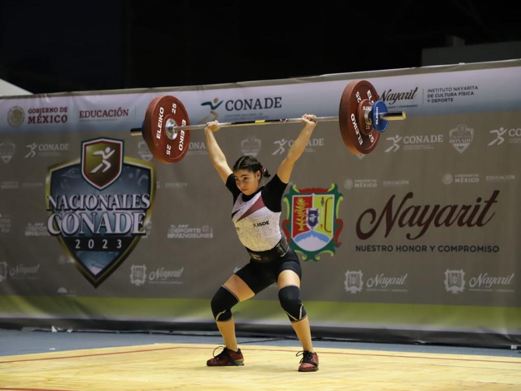 Sinaloense Yamileth Rivas es campeona en levantamiento de pesas de Nacionales Conade 2023