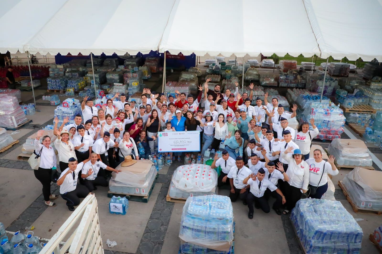 ¡Gracias! Todo un éxito el Aquatón 2023; DIF Sinaloa supera los 612 mil litros de agua recolectada