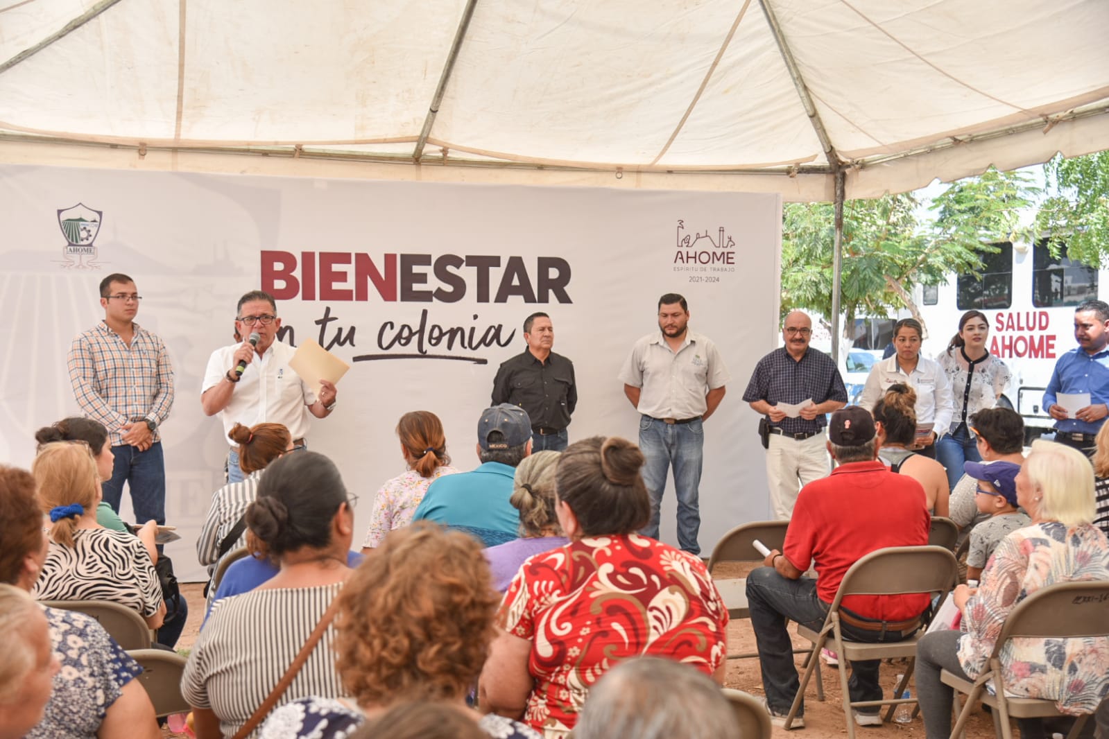 Vecinos de Arboledas reciben con beneplácito programa ‘Bienestar en tu colonia’