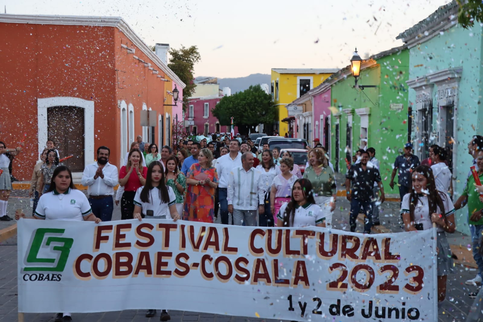 <strong>Al son de la banda sinaloense, realizan el Festival Cultural COBAES Cosalá 2023</strong>