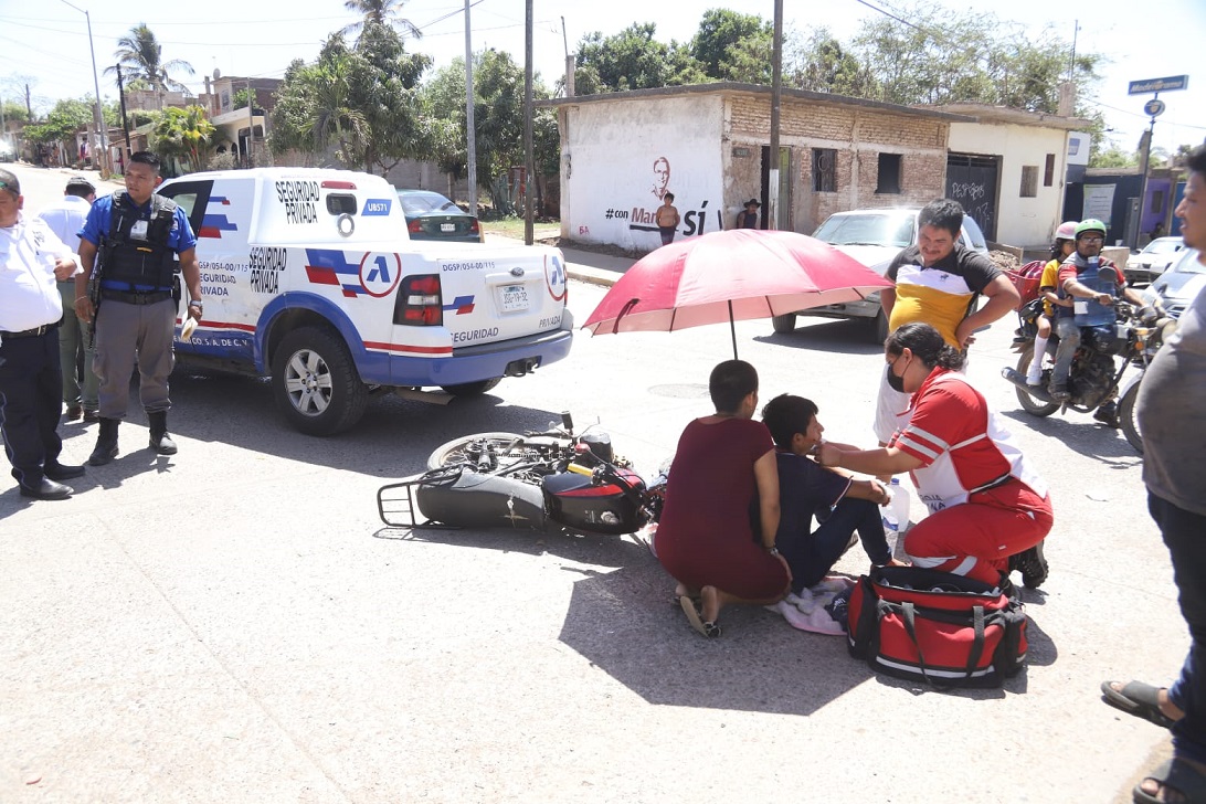 Se registran dos accidentes tipo choque en distintos puntos de Mazatlán; hay un lesionado