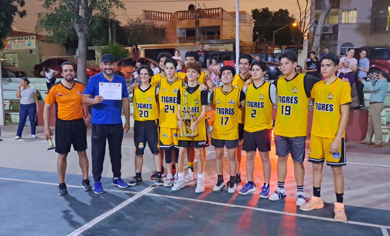 Academia Tigres es campeón de la Liga Juvenil de Servicios Profesionales de Baloncesto en Culiacán