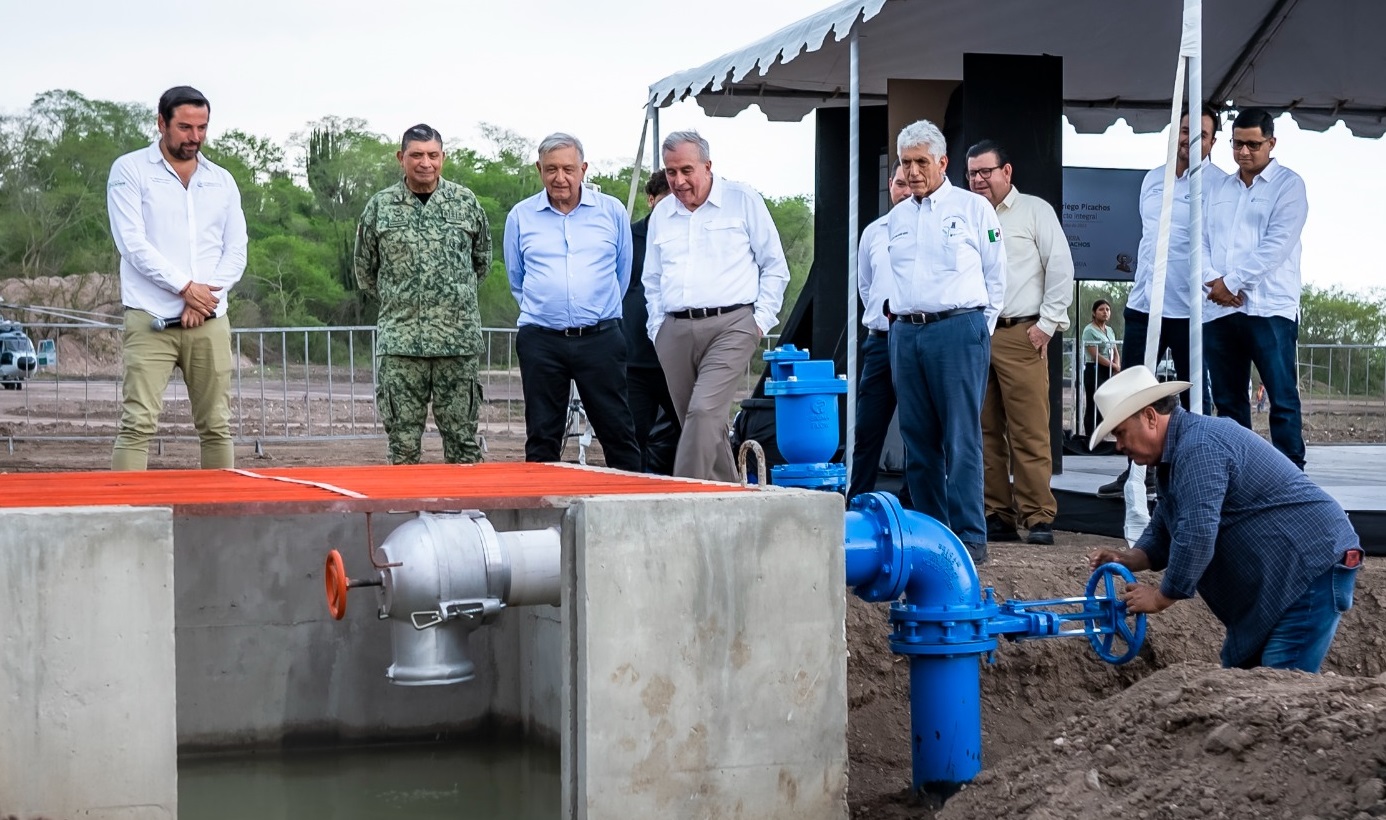 Gira por Sinaloa: AMLO asegura que dejará más de 100 mil has de riego en México para la producción agrícola