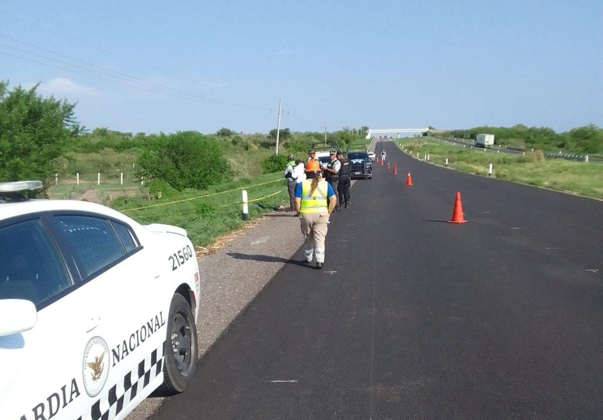 Dejan tirado cadáver de un hombre sobre la maxipista Mazatlán-Culiacán, en Elota