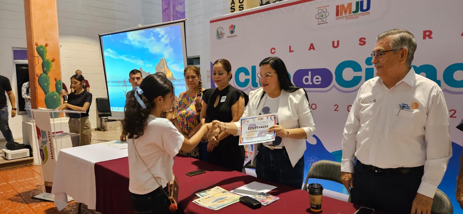 Margoth Urrea encabeza clausura de cursos gratuitos del Club de Ciencias de Navolato