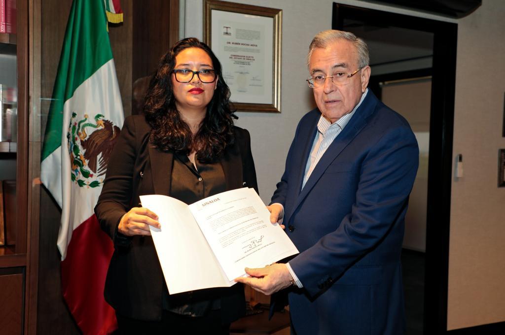 Gobernador Rocha nombra a Karina Márquez como titular de la Comisión Estatal de Búsqueda de Personas