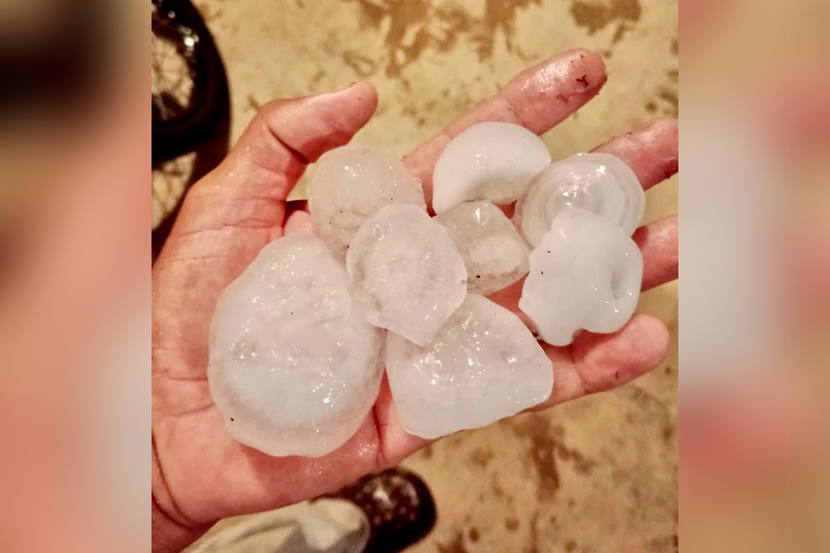 Cae tremenda granizada en la sierra de Choix; ‘Jamás habíamos visto algo así, techos perforados’: vecinos