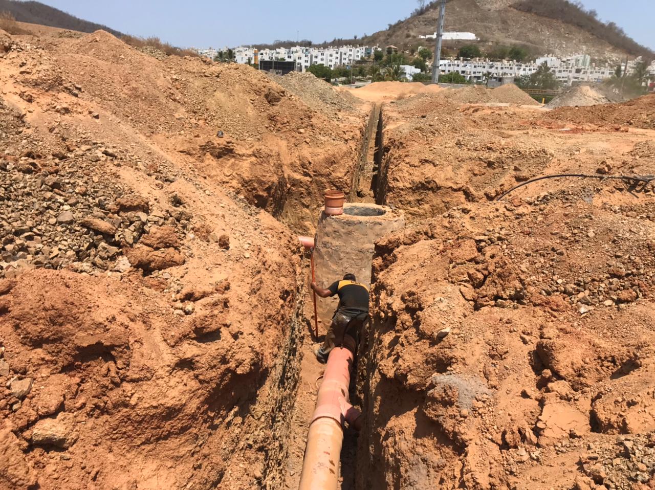 Avanza construcción de nuevo fraccionamiento en Mazatlán, Jumapam supervisa servicios en La Cantera