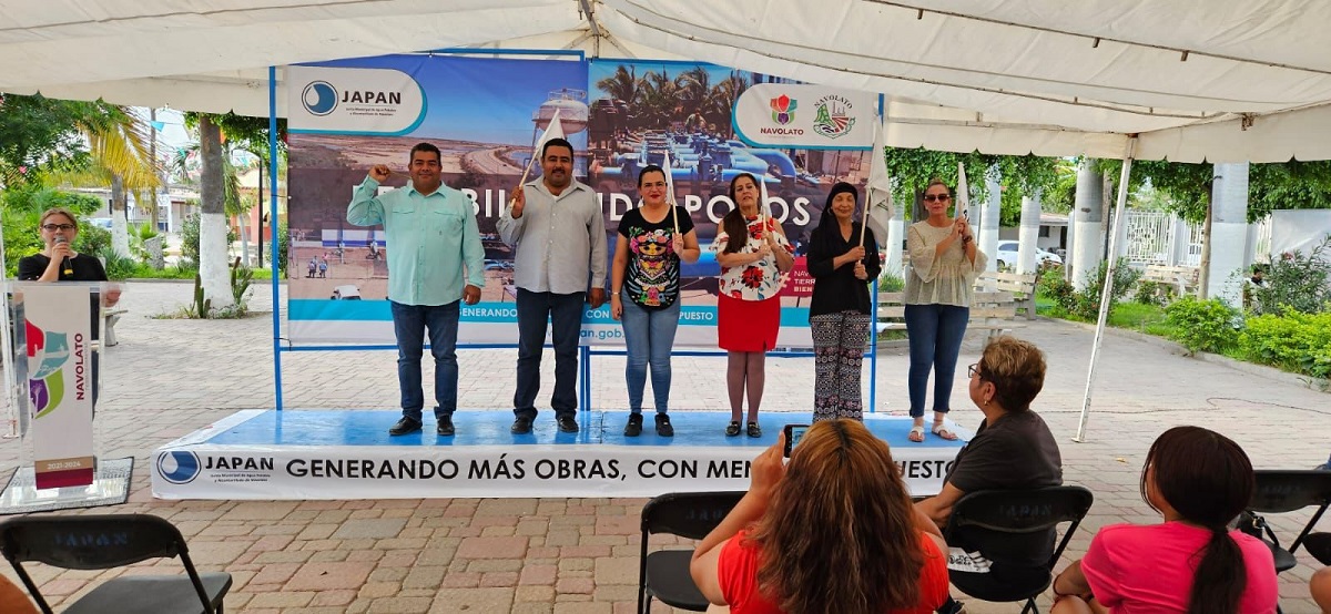 Alcaldesa de Navolato da inicio a obra que mejorará el servicio de agua potable en San Pedro