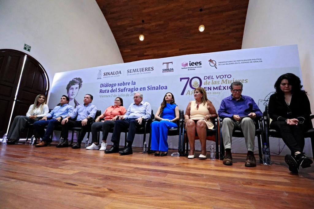 Realizan en Mocorito el diálogo sobre la Ruta del Sufragio en Sinaloa; 68 años que la mujer votó por primera vez en México